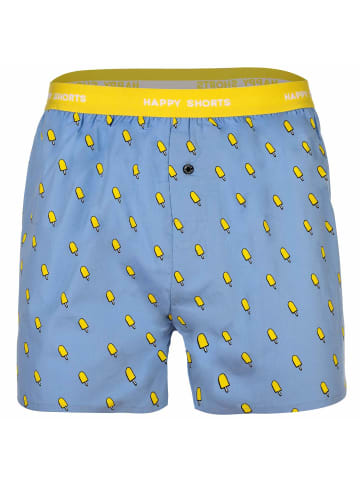 Happy Shorts Web-Boxershorts 3er Pack in Ice/Aperol/Palms