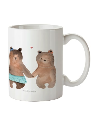 Mr. & Mrs. Panda Tasse Bär Freundin ohne Spruch in Weiß