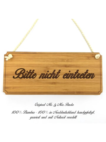 Mr. & Mrs. Panda Werbeschild Bitte nicht eintreten mit Spruch in Keine Angabe