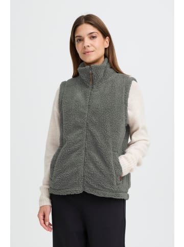 Oxmo Fleeceweste OXBerina in Grau