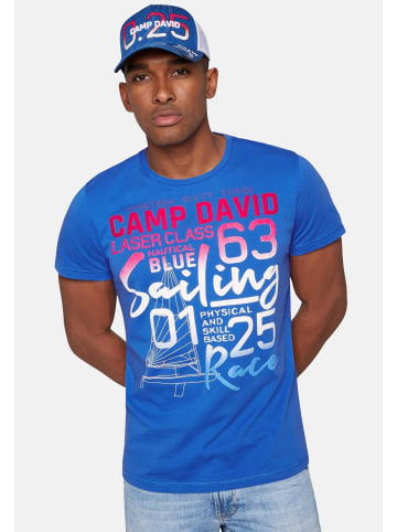 CAMP DAVID  T-Shirt 'Laser Sailing' in blau