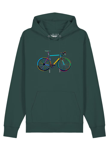 wat? Apparel Sweatshirt Fahrrad by night in Glazed Green