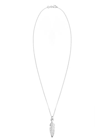 Elli Halskette 925 Sterling Silber Feder in Silber