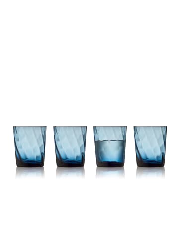 Lyngby Glas Wasserglas Vienna in Blau