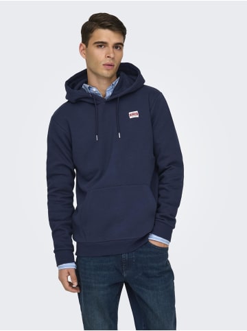 ONLY & SONS Kapuzenpullover in Naval Academy