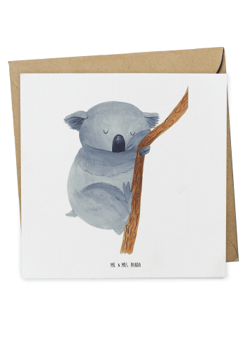 Mr. & Mrs. Panda Deluxe Karte Koalabär ohne Spruch in Weiß