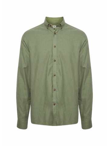 !SOLID Knopfleisten Langarmshirt für Herren in grün