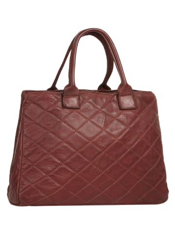 Samantha Look Handtasche echt Leder in bordeaux