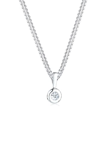Elli DIAMONDS  Halskette 925 Sterling Silber Kreis in Silber