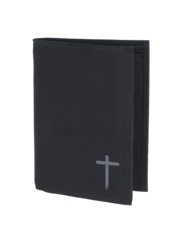 oxmox New Cryptan Geldbörse RFID Schutz 13 cm schwarz-freedom cross grey