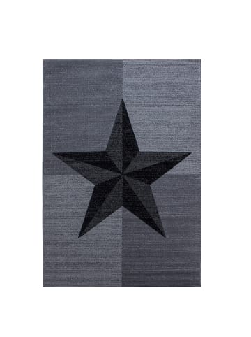 KADIMA DESIGN Teppich Kurzflor Sterne-Muster Polypropylen Wohnzimmer