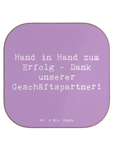 Mr. & Mrs. Panda Untersetzer für Gläser Spruch Erfolg Geschäftsp... in Lavendeltraum