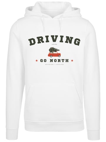 F4NT4STIC Hoodie Driving Home Weihnachten PLUSSIZE in weiß