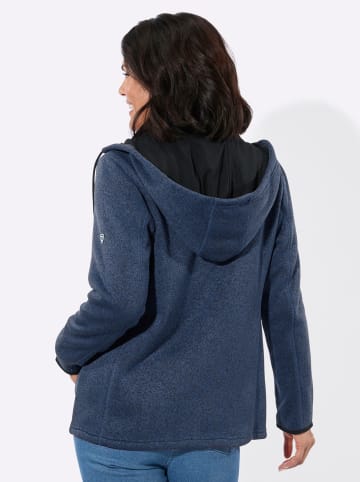 WITT WEIDEN Fleece-Jacke in jeansblau-meliert