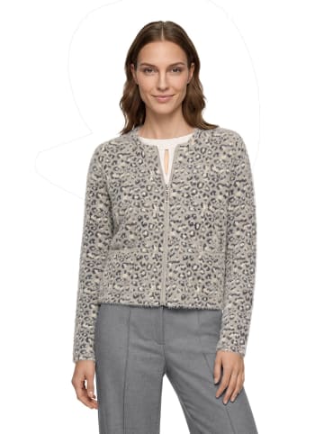 Betty Barclay Casual-Strickjacke mit aufgesetzten Taschen in Patch Grey/Beige