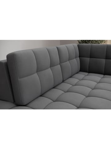 MF Design Blerta Recamiere Rechts in Dunkelgrau -  (L) 198 x (B) 299 x (H) 82 cm