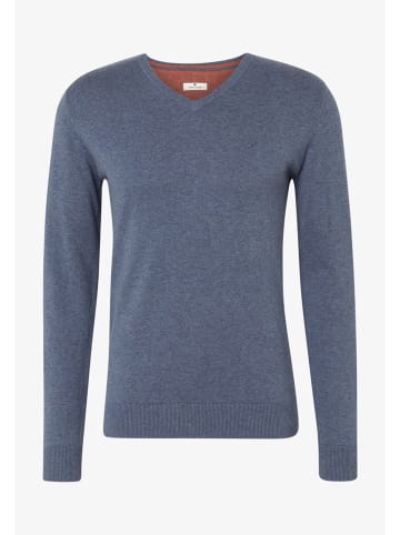 Tom Tailor Pullover 'Basic' in dunkelblau