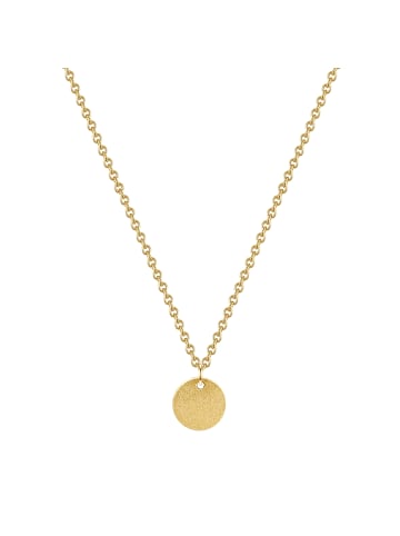 Glanzstücke München Halskette Kreis Sterling Silber in gelbgold