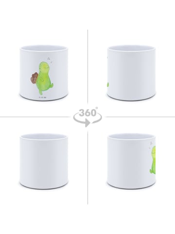 Mr. & Mrs. Panda Übertopf Schildkröte Pfeifen ohne Spruch in Weiß