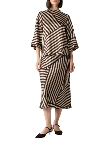 comma Blusenshirt in schoko beige - 0001