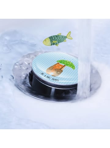 Mr. & Mrs. Panda waschbeckenstöpsel Bär Regenschirm ohne Spruch in Blau Pastell