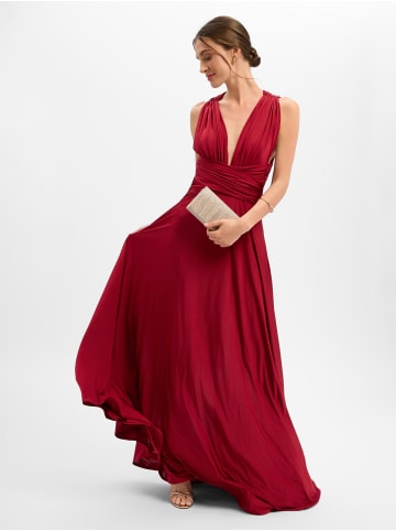 Marie Lund Kleid in bordeaux - 0001