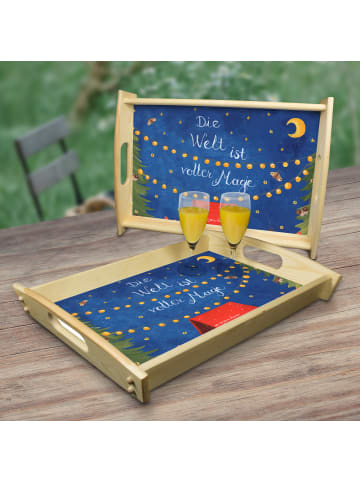 Mr. & Mrs. Panda betttablett Die Welt ist voller Magie mit Spruch in Bunt