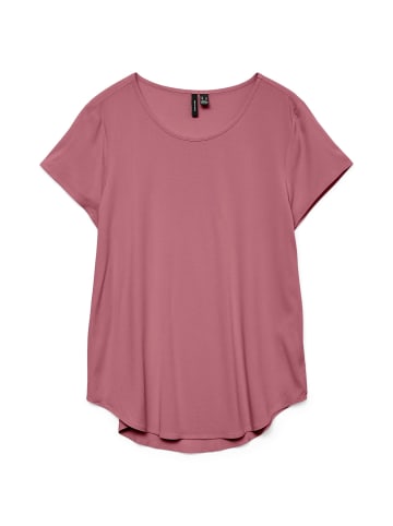 Vero Moda Bluse Kurzarm Rundhals Basic Regular Fit in Rosa