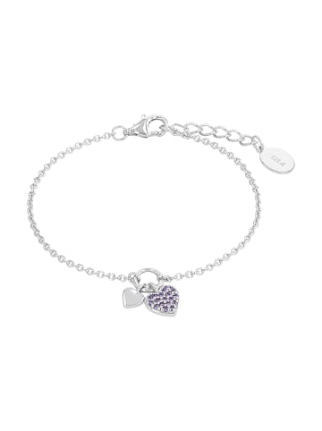 S. Oliver Jewel Armband Silber 925, gelbvergoldet in Lila