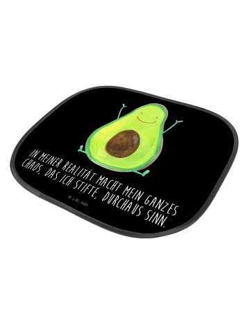 Mr. & Mrs. Panda KFZ Sonnenblende Avocado Glücklich mit Spruch in Schwarz