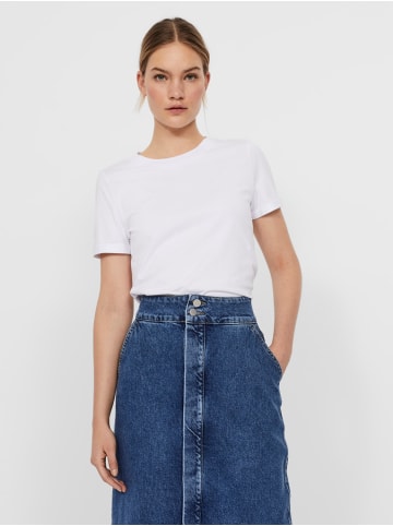 Vero Moda 2er Pack Basic T-Shirt VMPAULA in Weiß