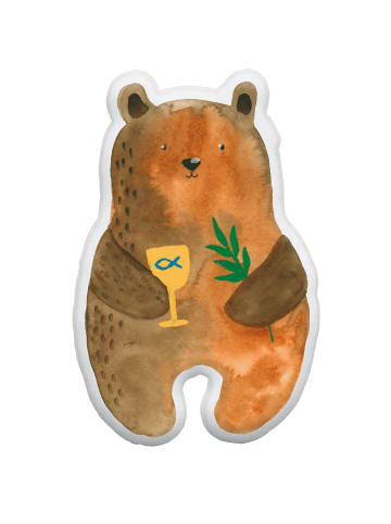 Mr. & Mrs. Panda Kissen Bär Konfirmation ohne Spruch in Weiß