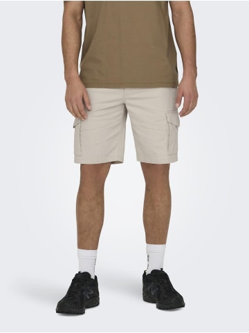 ONLY & SONS Cargo Shorts in Moonbeam