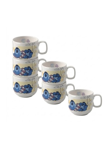 Villeroy & Boch 6er Set Becher mit Henkel Disney Stitch in Bunt 170 ml in bunt