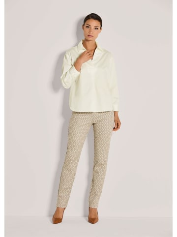 MADELEINE Elegante Tunika mit Hemdkragen in wollweiß