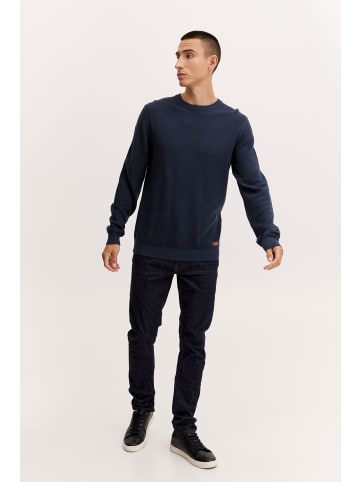 BLEND Strickpullover Pullover 20714899  Schlichter Strickpullover in Blau