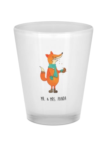 Mr. & Mrs. Panda Schnapsglas Fuchs Keks ohne Spruch in Transparent
