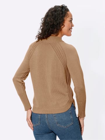 WITT WEIDEN Stehkragenpullover in camel