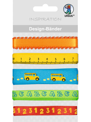 URSUS Design Bänder Schule, 5 Motive, 90 cm - ab 3 Jahren