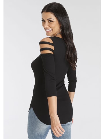 Melrose 3/4-Arm-Shirt in schwarz