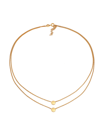 Elli Halskette 925 Sterling Silber Geo in Gold