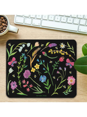Mr. & Mrs. Panda Mousepad Frühling mit Spruch in Schwarz