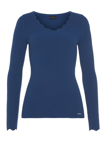 Laura Scott V-Ausschnitt-Pullover in royalblau