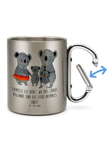 Mr. & Mrs. Panda Kaffeebecher Koala Familie mit Spruch in Silber