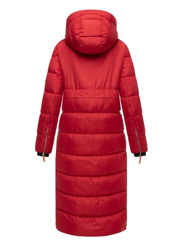 Navahoo Steppmantel Kristallblume in Deep Red