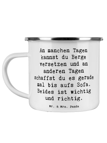 Mr. & Mrs. Panda Teebecher Spruch Hoffnung und Ruhe mit Spruch in Weiß