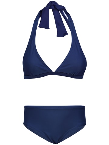 Aquarti Mädchen Bikini Set Zweiteilig Bikinislip Bustier in dunkelblau