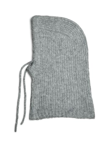 Pieces Schlupfmütze in Light Grey Melange