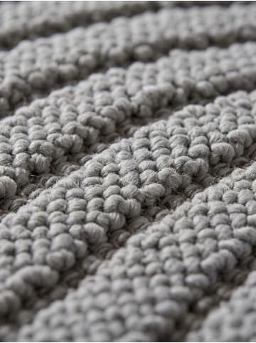KADIMA DESIGN Flachgewebe-Teppich Hoch-Tief Bögen 3D Relief Pflegeleicht in Silber