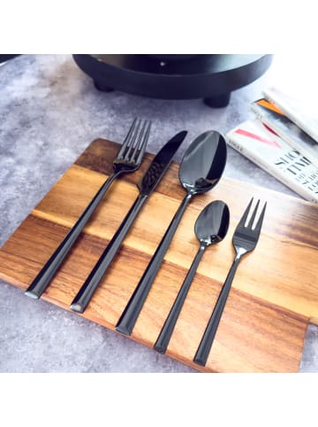 Paul Wirths 6-tlg. Kuchengabel Set VIVENDI in schwarz